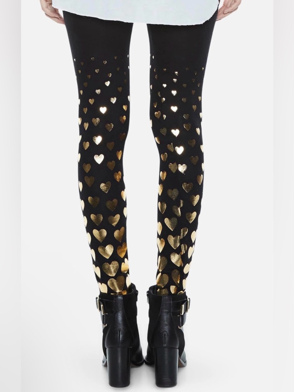 NEW! Lauren Moshi SHAE ALL OVER FOIL HEARTS Size S - Picture 6 of 13